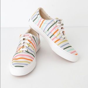 Rifle Paper Co + Keds Anchor Happy Stripe Sneakers